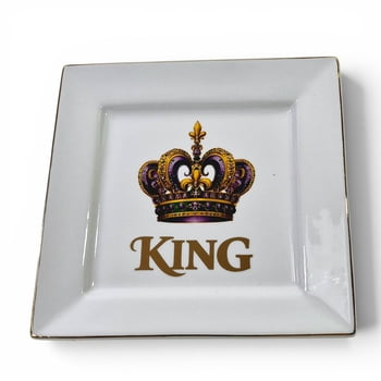 New!! 8" King w Crown Plate Set