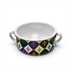 New!! FDL Criss Cross Design Double Handled Gumbo Bowl