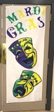 28" X 72" Mardi Gras Comedy Tragedy Banner