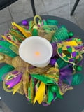 20" Wreath w Assorted Ribbons or Candlering