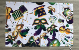 18" x 28" All Things Mardi Gras Kitchen Towel