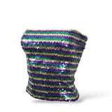 PGG Narrow Stripe Strapless Top