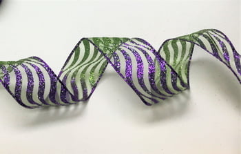 Mardi Gras Wave Ribbon