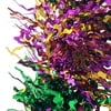 3.5" X 9' Mardi Gras Squiggly Tinsel Garland