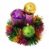 4" Plastic Ornament Box of 3 asst w Dots