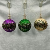 100 mm Gold Glittered Ball Ornament