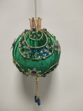 3.5" Green Sparkle Ornament