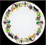 13" All Things Mardi Gras Serving Bowl