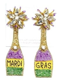 Champagne Baby Bee Earrings - Pierced main image 1