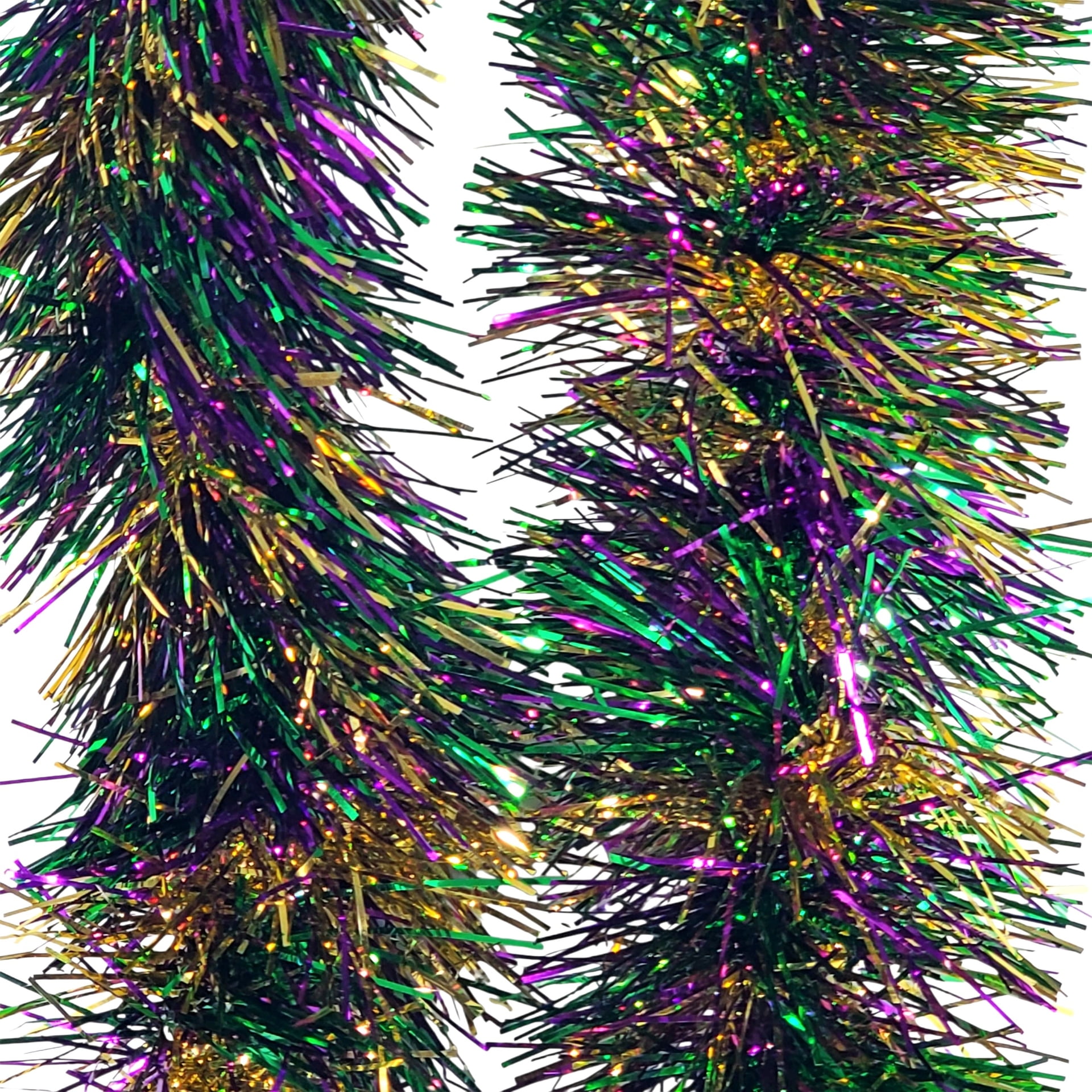 4-155MG 9' Mardi Gras Tinsel Garland - Seasonal Collections ...